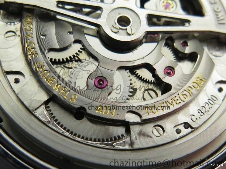 MIROTIME 0413 Original Portuguese IW358304 ZF 1:1 Best Edition SS White Dial RG Markers on Leather Strap A 7077